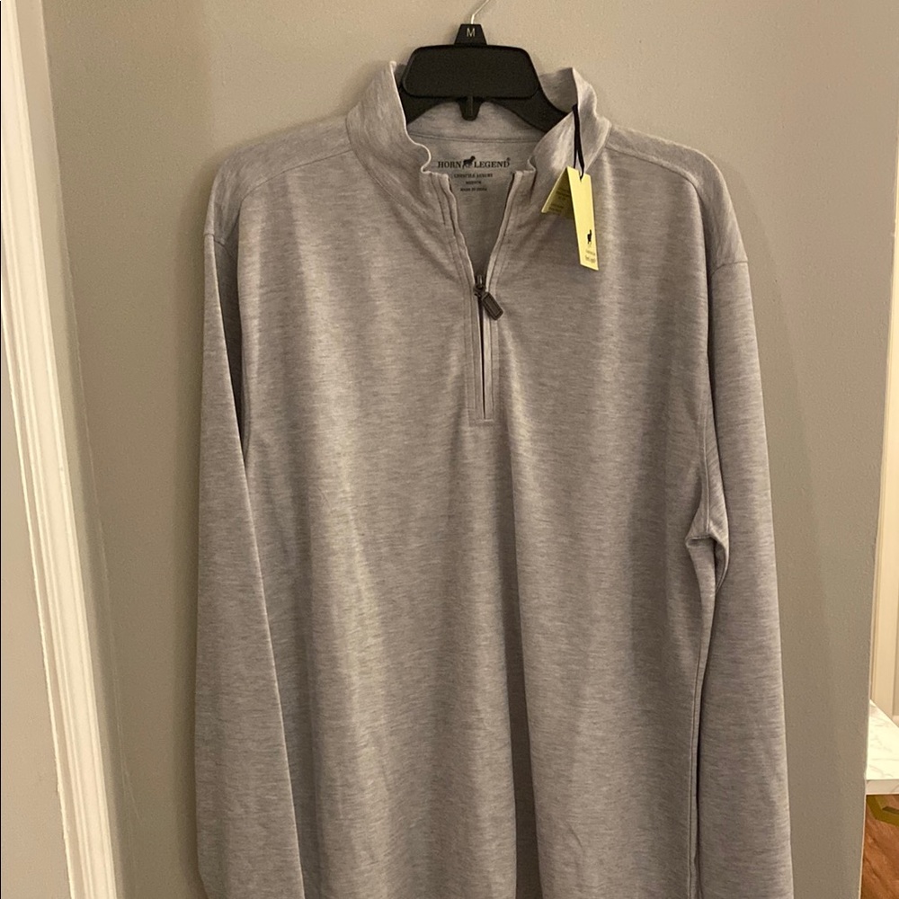 Horn Legend Gray Quarter Zip Shirt